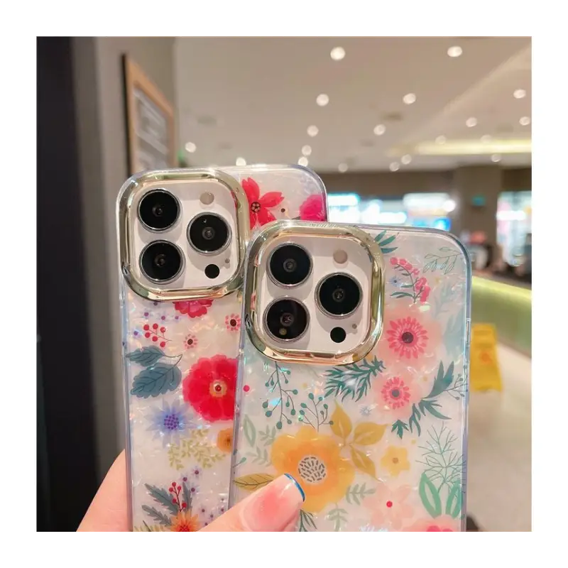 Flower Print Phone Case - Iphone 7 / 7 Plus / 8 / 8 Plus / 