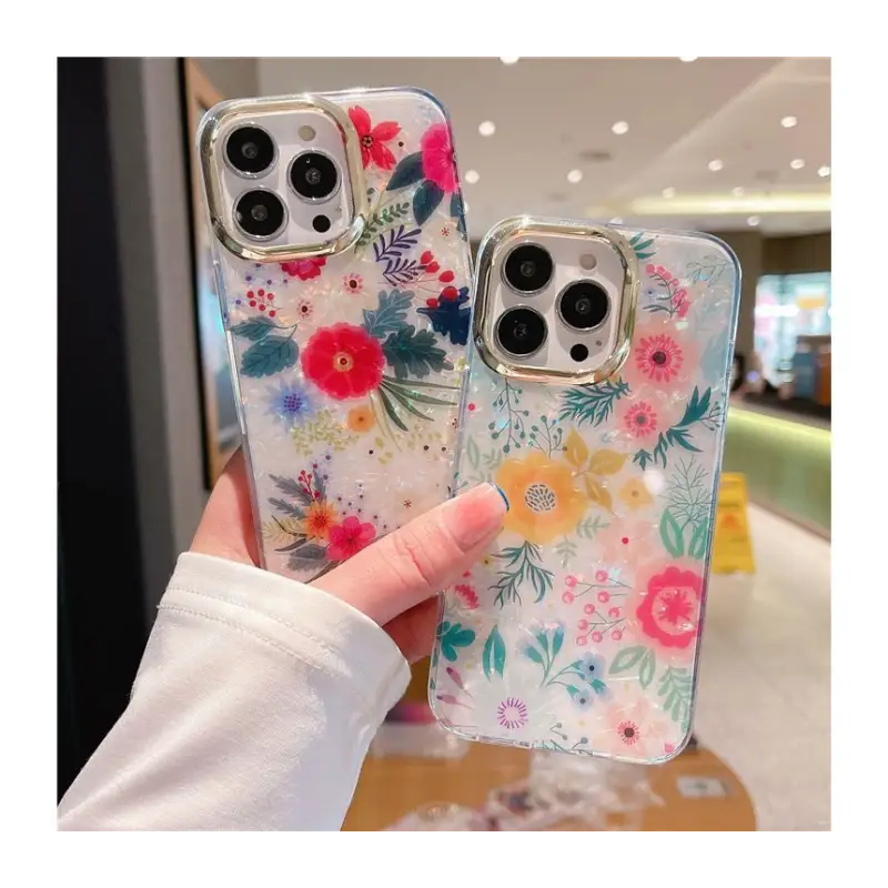 Flower Print Phone Case - Iphone 7 / 7 Plus / 8 / 8 Plus / 