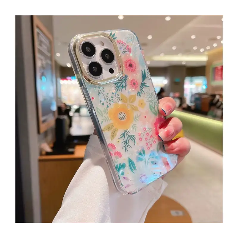 Flower Print Phone Case - Iphone 7 / 7 Plus / 8 / 8 Plus / 