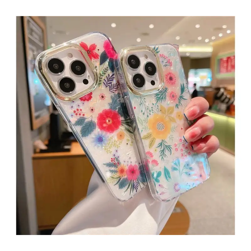 Flower Print Phone Case - Iphone 7 / 7 Plus / 8 / 8 Plus / 