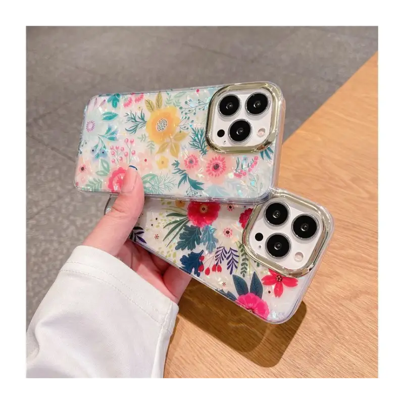 Flower Print Phone Case - Iphone 7 / 7 Plus / 8 / 8 Plus / 