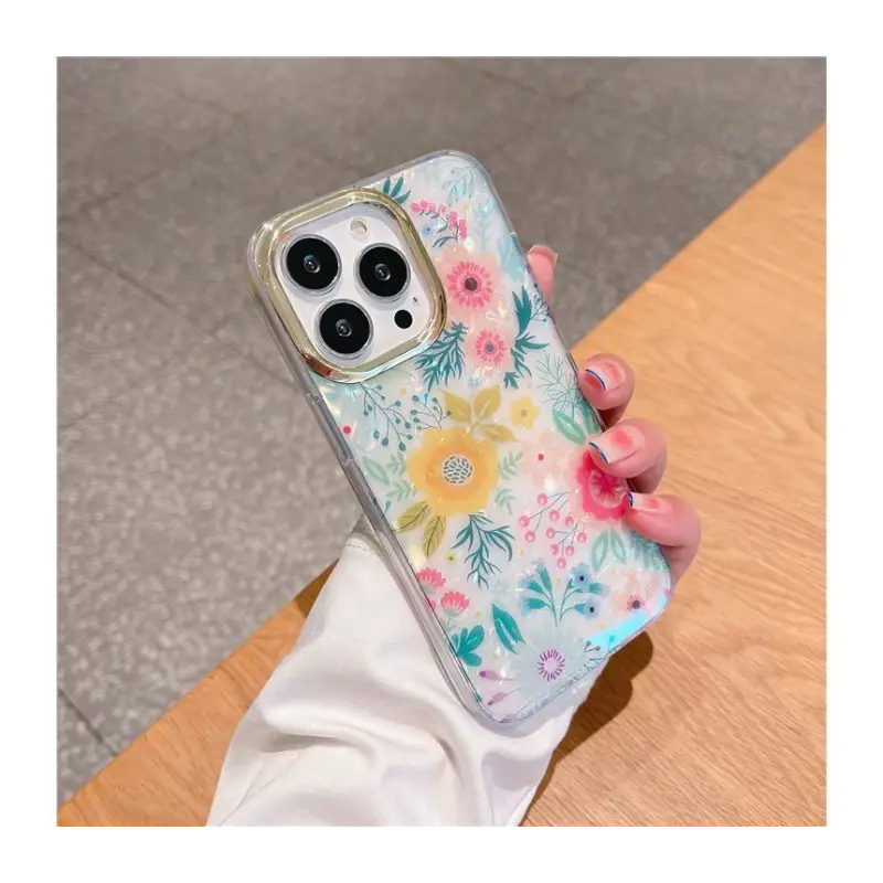 Flower Print Phone Case - Iphone 7 / 7 Plus / 8 / 8 Plus / 