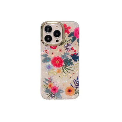 Flower Print Phone Case - Iphone 7 / 7 Plus / 8 / 8 Plus / 