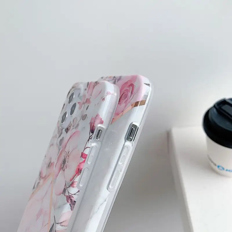 Flower Print  Phone Case - iPhone 7 / 7 Plus / 8 / 8 Plus / X / XS / XS Max / XR / 11 / 11 Pro / 11 Pro Max / 12 / 12 Pro / 12 Pro Max-3