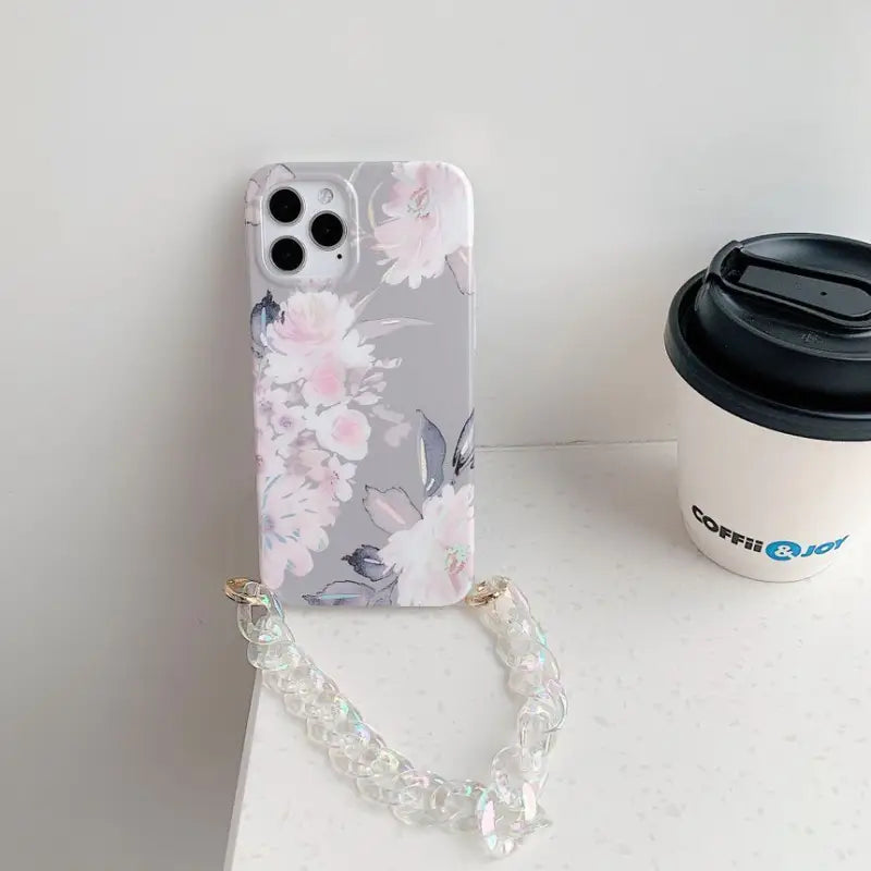 Flower Print Phone Case - iPhone 7 / 7 Plus / 8 / 8 Plus / X / XS / XS Max / XR / 11 / 11 Pro / 11 Pro Max / 12 / 12 Pro / 12 Pro Max-9