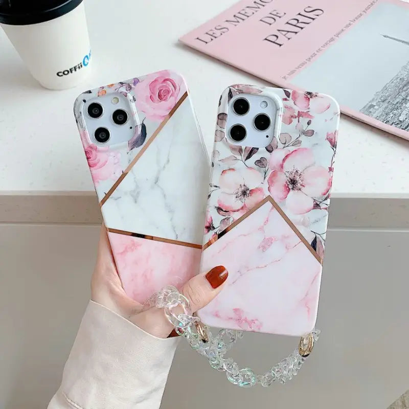 Flower Print  Phone Case - iPhone 7 / 7 Plus / 8 / 8 Plus / X / XS / XS Max / XR / 11 / 11 Pro / 11 Pro Max / 12 / 12 Pro / 12 Pro Max-20