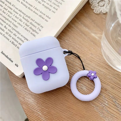 Flower Silicone AirPods Earphone Case Skin-9