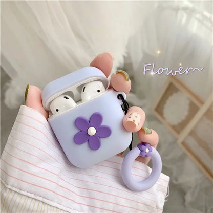 Flower Silicone AirPods Earphone Case Skin-6
