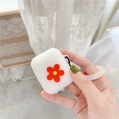 Flower Silicone AirPods Earphone Case Skin-5