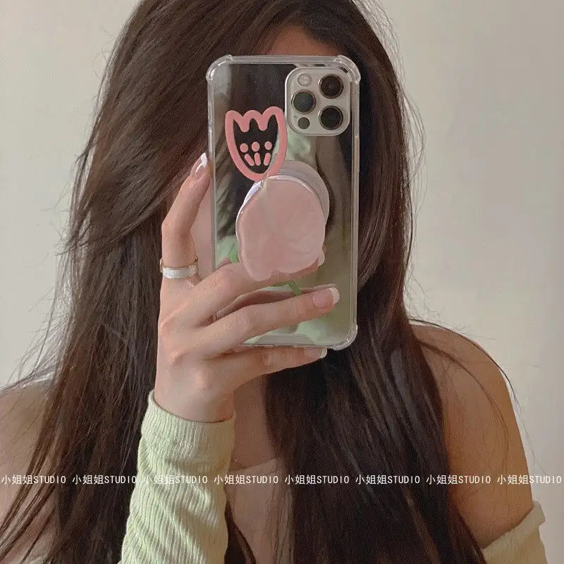 Flower Stand Mirrored Phone Case - iPhone 13 Pro Max / 13 