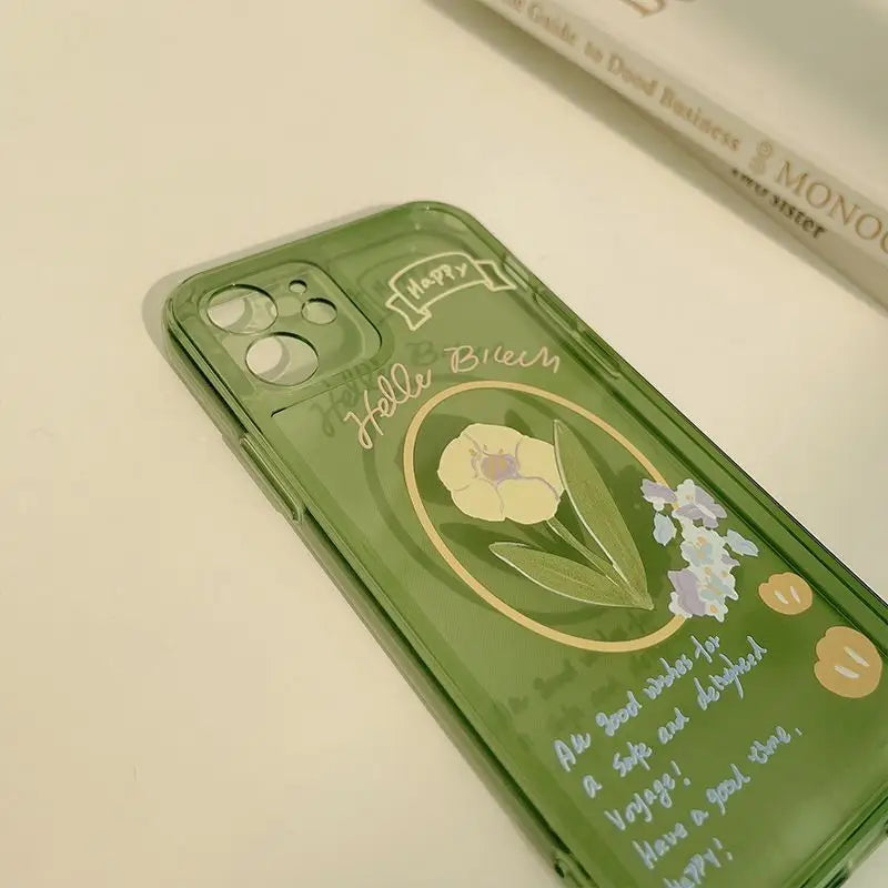 Flower Transparent Phone Case - iPhone 12 Pro Max / 12 Pro / 12 / 12 mini / 11 Pro Max / 11 Pro / 11 / SE / XS Max / XS / XR / X / SE 2 / 8 / 8 Plus / 7 / 7 Plus-9