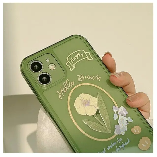 Flower Transparent Phone Case - iPhone 12 Pro Max / 12 Pro / 12 / 12 mini / 11 Pro Max / 11 Pro / 11 / SE / XS Max / XS / XR / X / SE 2 / 8 / 8 Plus / 7 / 7 Plus-4