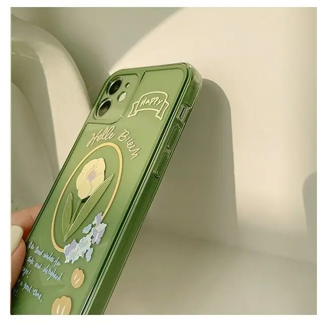 Flower Transparent Phone Case - iPhone 12 Pro Max / 12 Pro / 12 / 12 mini / 11 Pro Max / 11 Pro / 11 / SE / XS Max / XS / XR / X / SE 2 / 8 / 8 Plus / 7 / 7 Plus-5