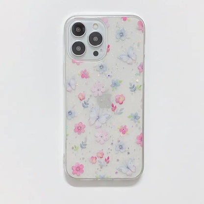 Flower Transparent Phone Case - iPhone 13 Pro Max / 13 Pro /