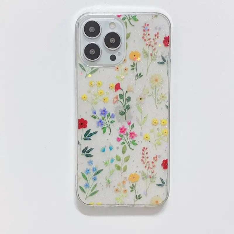 Flower Transparent Phone Case - iPhone 13 Pro Max / 13 Pro /