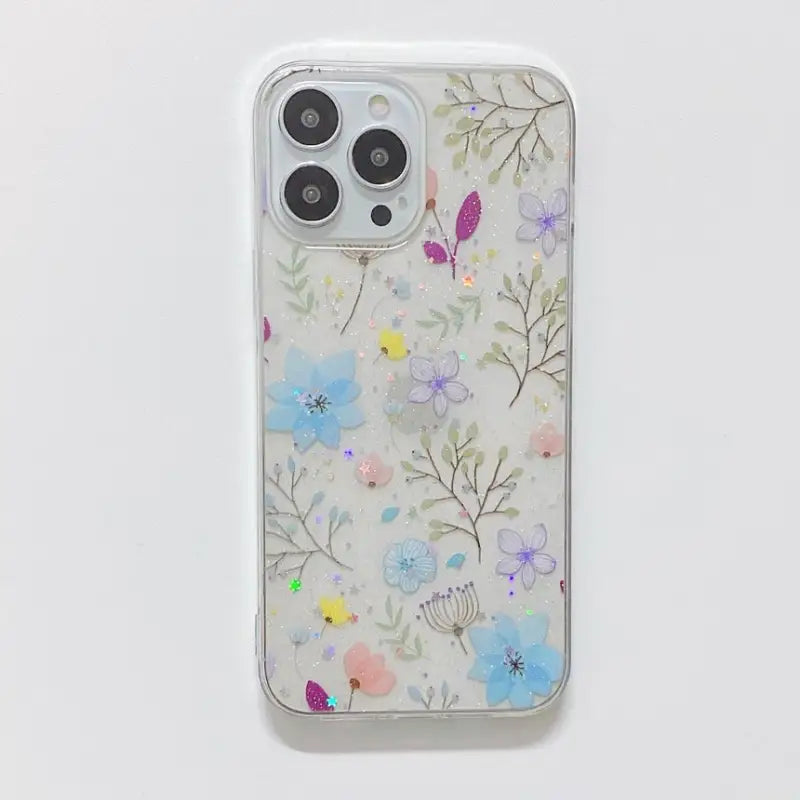 Flower Transparent Phone Case - iPhone 13 Pro Max / 13 Pro /