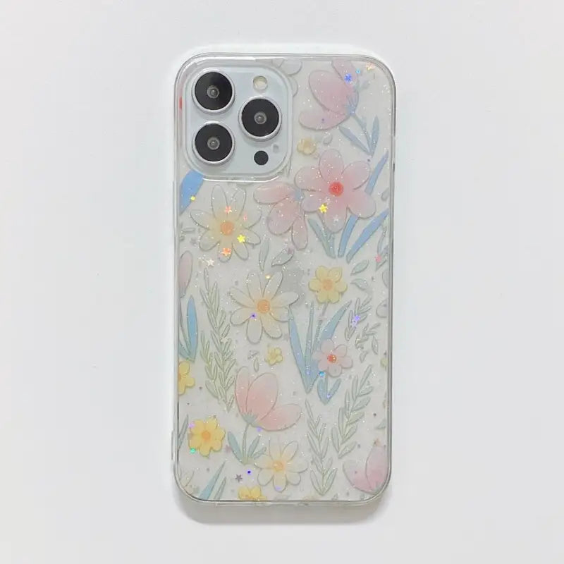 Flower Transparent Phone Case - iPhone 13 Pro Max / 13 Pro /