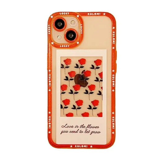 Flower Transparent Phone Case - iPhone 13 Pro Max / 13 Pro / 13 / 13 mini / 12 Pro Max / 12 Pro / 12 / 12 mini / 11 Pro Max / 11 Pro / 11 / SE / XS Max / XS / XR / X / SE 2 / 8 / 8 Plus / 7 / 7 Plus-2