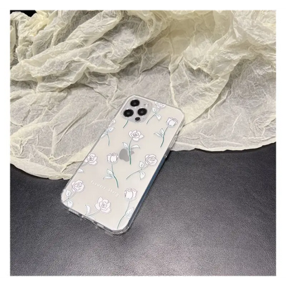 Flower Transparent Phone Case - iPhone 13 Pro Max / 13 Pro /