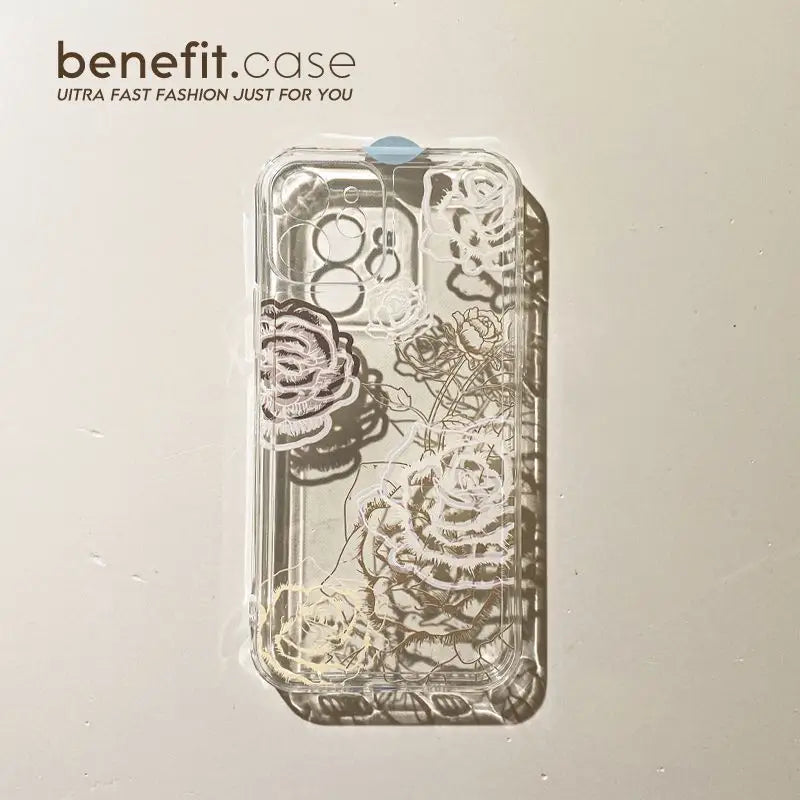 Flower Transparent Phone Case - Iphone 13 Pro Max / 13 Pro /