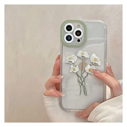 Flower Transparent Phone Case - iPhone X / XS / XR / XS Max 