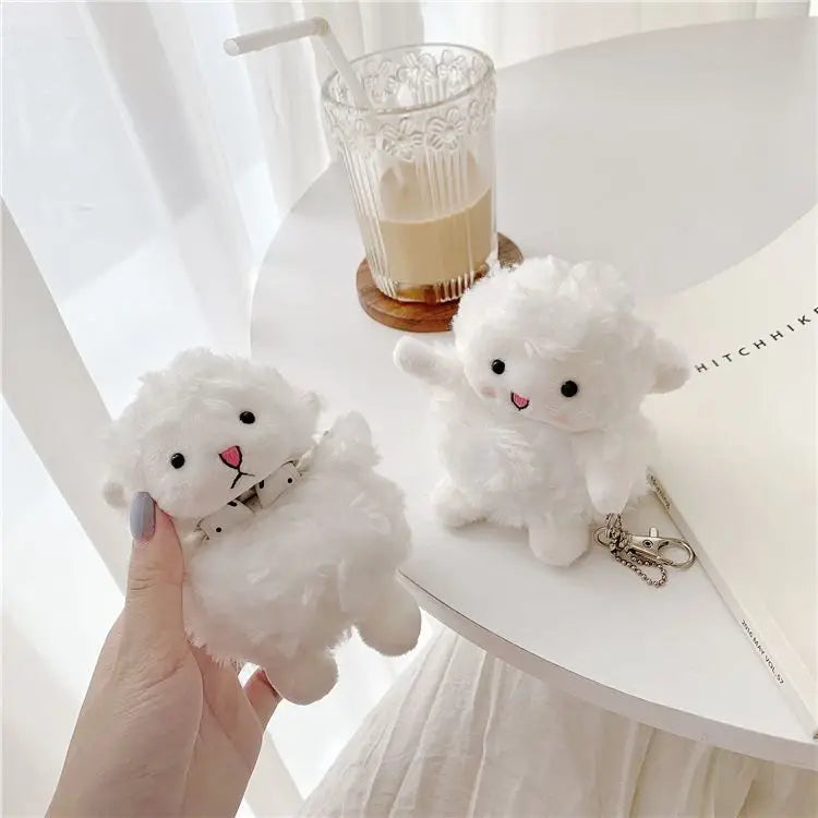Fluffly Lamb AirPods Earphone Case Skin-1