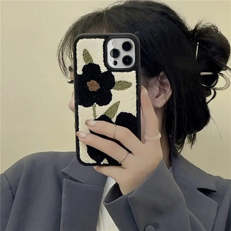 Fluffy Flower Phone Case - iPhone 13 Pro Max / 13 Pro / 13 /