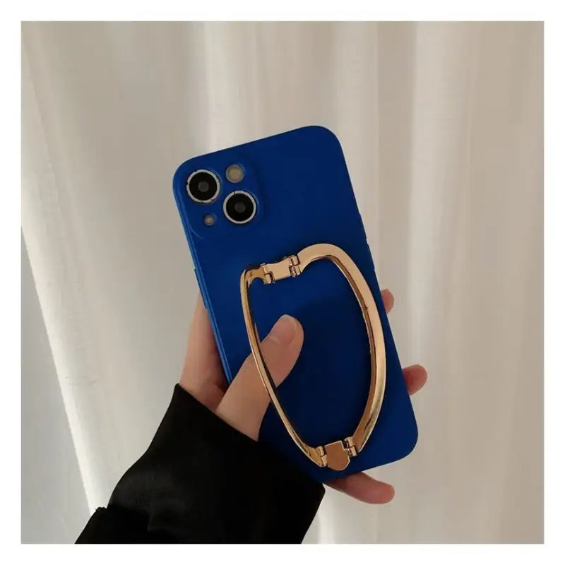 Foldable Metallic Stand Phone Case - Samsung-10