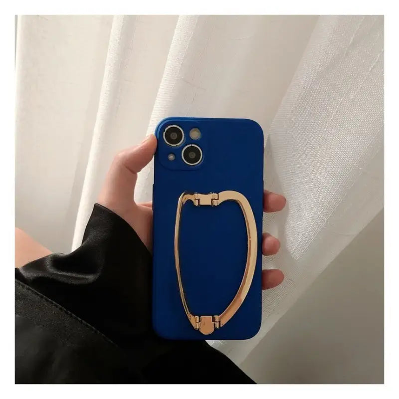 Foldable Metallic Stand Phone Case - Samsung-9