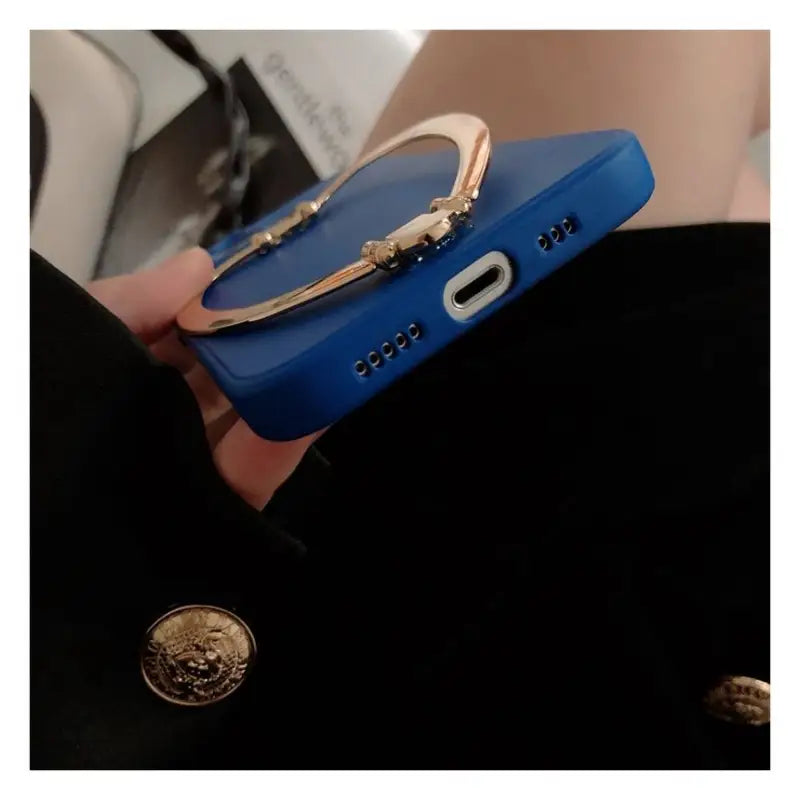 Foldable Metallic Stand Phone Case - Samsung-17