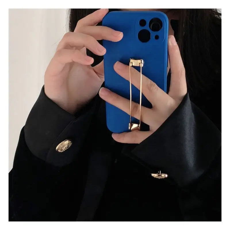 Foldable Metallic Stand Phone Case - Samsung-8