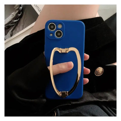 Foldable Metallic Stand Phone Case - Samsung-12