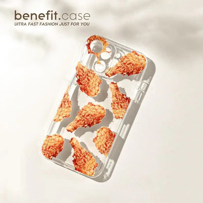 Fried Chicken Transparent Phone Case - Iphone 13 Pro Max / 