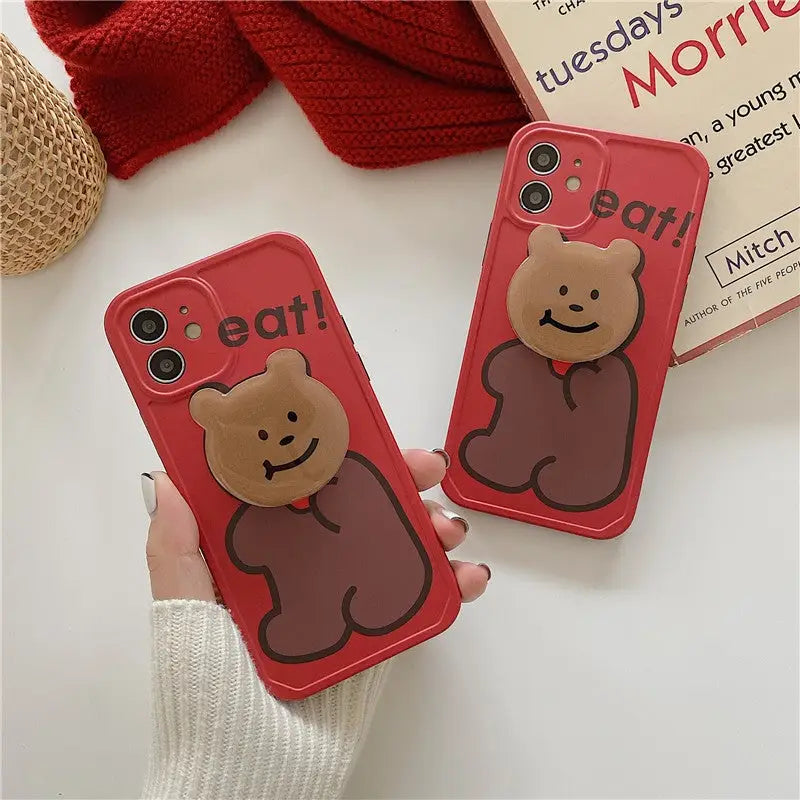 Funny Biscuits Bear iPhone Case BP197 - iphone case