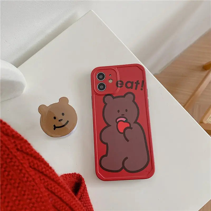 Funny Biscuits Bear iPhone Case BP197 - iphone case