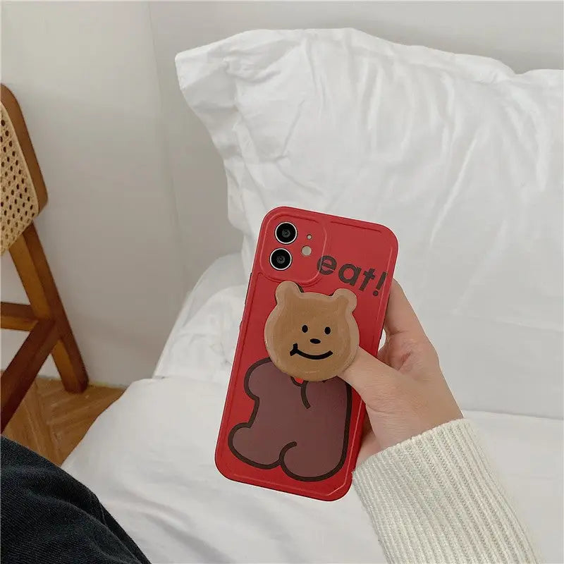 Funny Biscuits Bear iPhone Case BP197 - iphone case