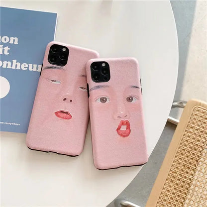 Funny Couple Expression iPhone Case BP082 - iphone case