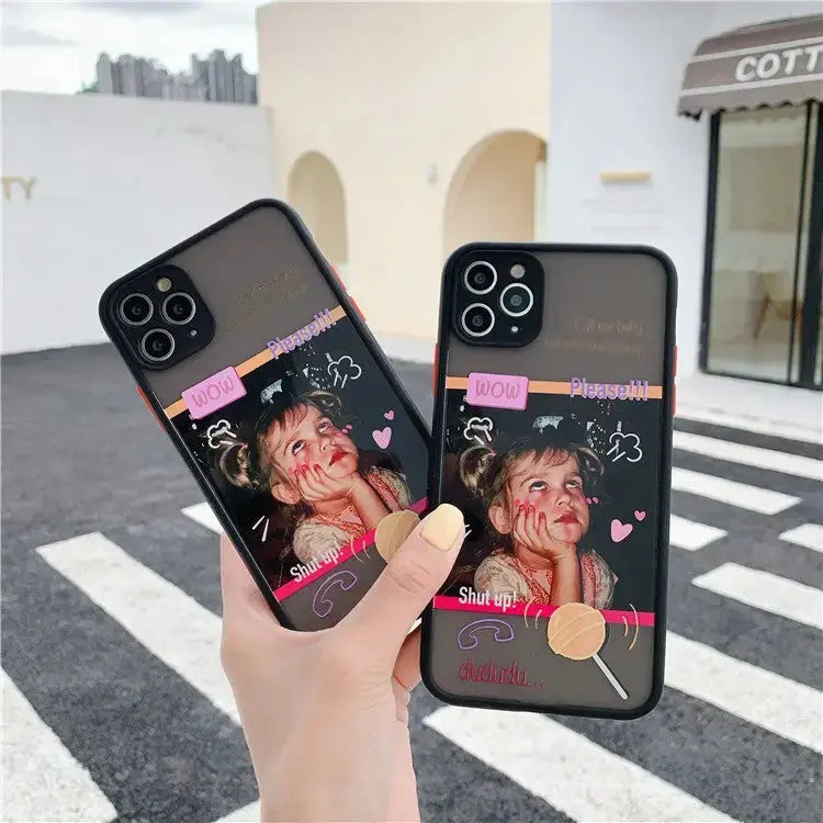 Funny Lollipop Girl Printing iPhone Case BP128 - iphone case