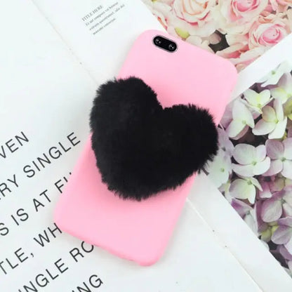 Furry Love Hearts Lenovo Phone Case BC163 - for Lenovo K6 