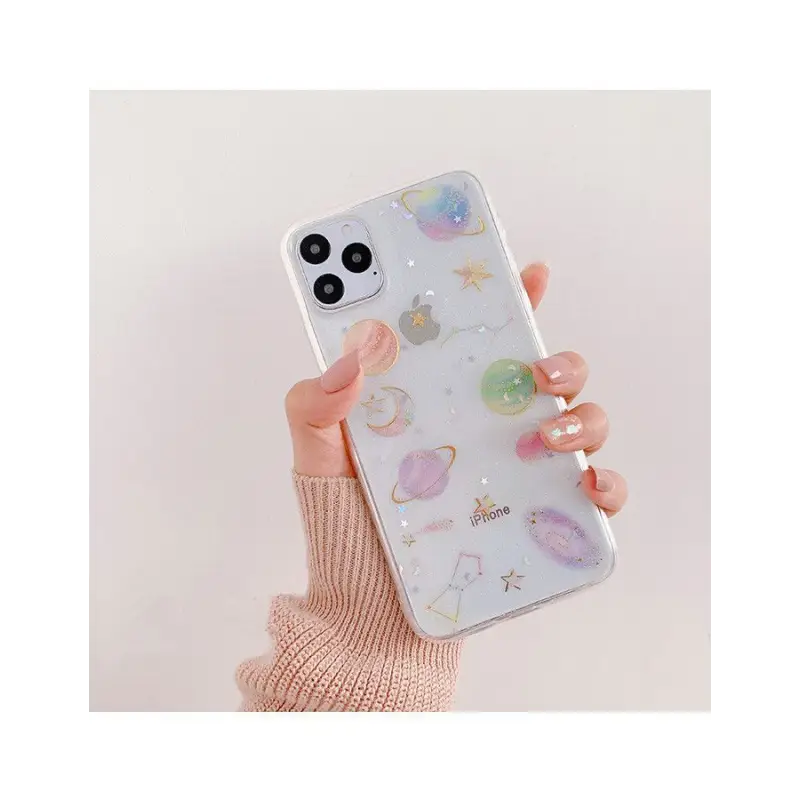 Galaxy Print Clear Phone Case - iPhone 12 Mini / 12 / 12 Pro