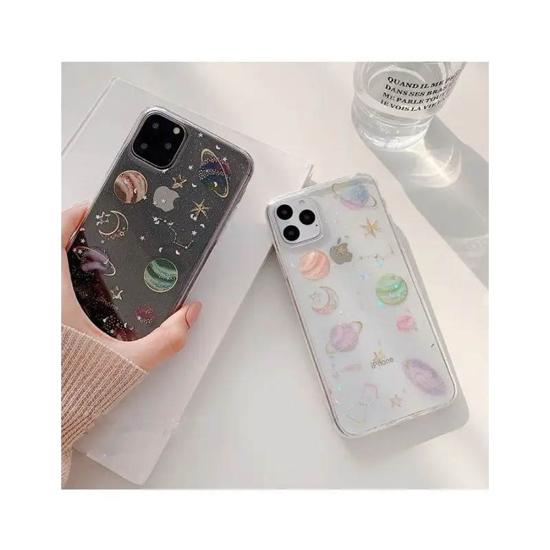 Galaxy Print Clear Phone Case - iPhone 12 Mini / 12 / 12 Pro