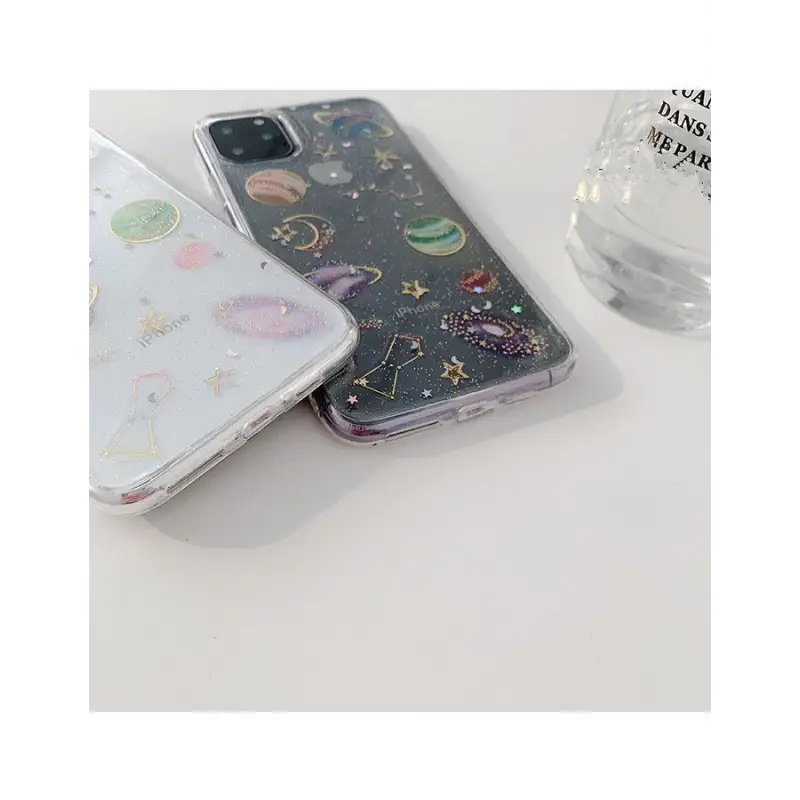 Galaxy Print Clear Phone Case - iPhone 12 Mini / 12 / 12 Pro