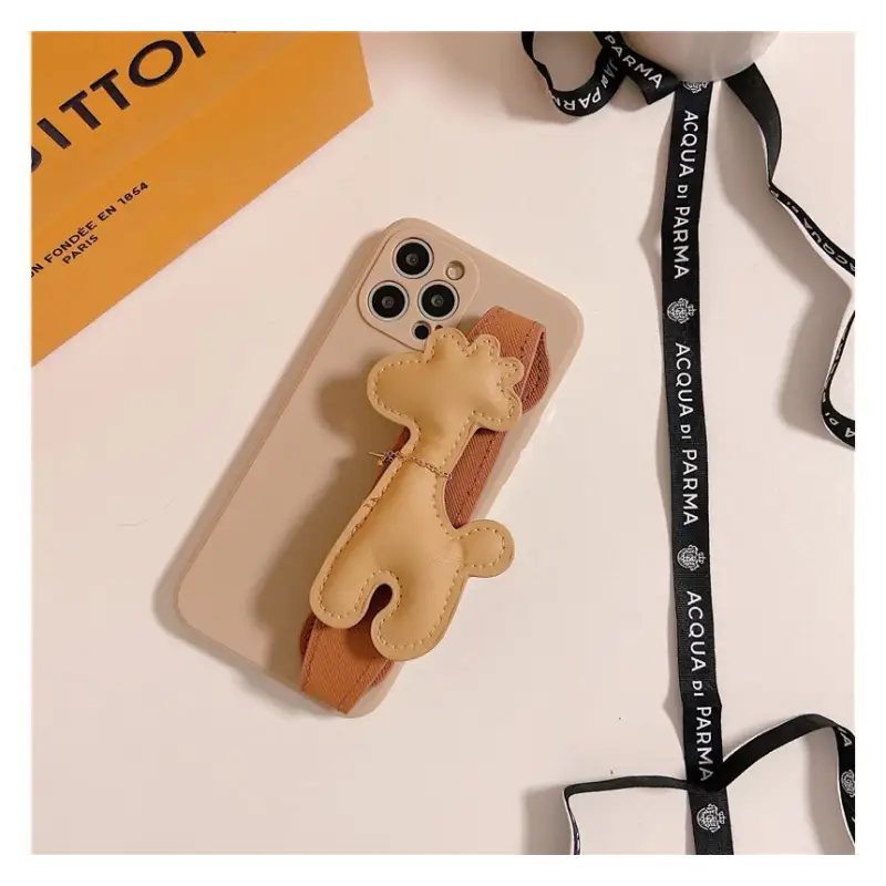 Giraffe Strap Phone Case - iPhone 13 Pro Max / 13 Pro / 13 /