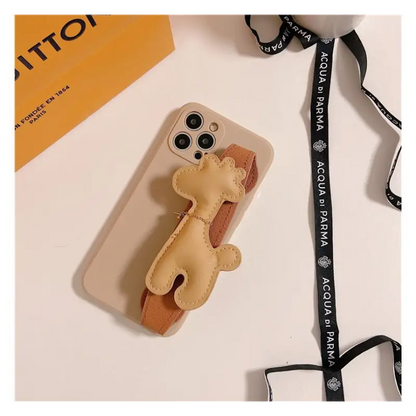 Giraffe Strap Phone Case - iPhone 13 Pro Max / 13 Pro / 13 /