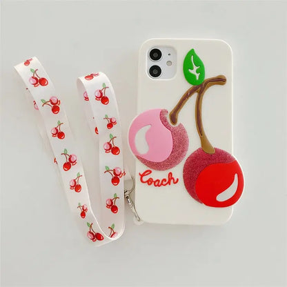 Glitter Cherries Printing iPhone Case BP222 - iphone case