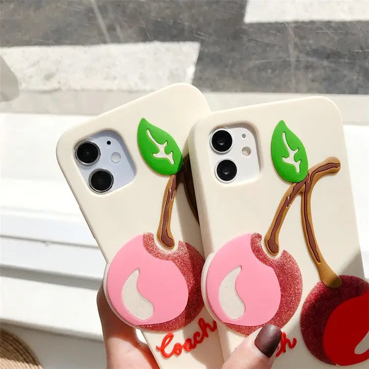 Glitter Cherries Printing iPhone Case BP222 - iphone case