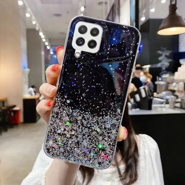 Glitter Star Phone Case For Samsung Galaxy BC086 - A03s / 