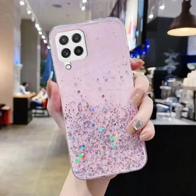 Glitter Star Phone Case For Samsung Galaxy BC086 - A03s / 