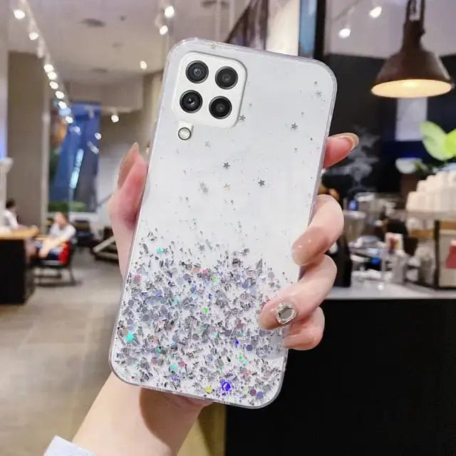 Glitter Star Phone Case For Samsung Galaxy BC086 - A03s / 