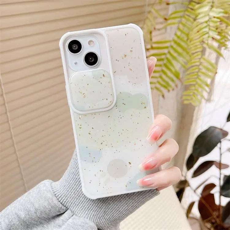 Gold Leaf Lens Cover Phone Case - iPhone 13 Pro Max / 13 Pro / 13 / 13 mini / 12 Pro Max / 12 Pro / 12 / 12 mini / 11 Pro Max / 11 Pro / 11 / SE / XS Max / XS / XR / X-7